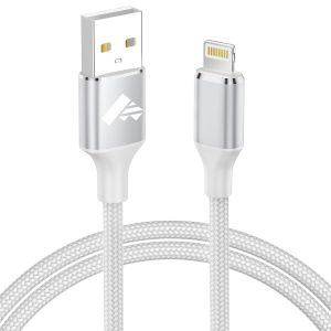 KALANKA-C&acirc;ble iPhone 1.8M, Chargeur Lightning USB Certifi&eacute; MFi, Nylon Tress&eacute;, Rapide pour iPhone 11-14 Pro, XS Max, XR, 8 Plus, 7, 6s, 6, SE, iPad - Neuf