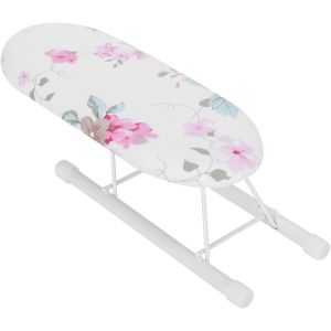 MEVRONISSHOP-Mini Planche &agrave; Repasser, Planche &agrave; Repasser Pliable, Planche &agrave; Repasser de Table avec Pieds pliants, Petite Planche &agrave; Repasser, Manches de Planche &agrave; Repasser, Poignets, (Motif de Fleurs - Neuf