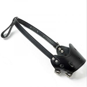 Muselière Noire Pour Chien L Bouche Circonférence Moyenne 29-33cm Muselière Pour Chien De Compagnie Anti-Morsure Et Anti-Digestive - Neuf