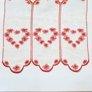 Brise Bise Aux C&aring;&iquest;Urs Brod&eacute;s Rouge 60x45 Cm - Neuf