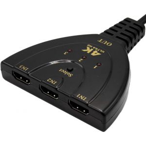 ERYI-Répartiteur Hdmi Switch-Splitter Hdmi 4K-Commutateur 3 En 1 Sortie Compatible Avec Apple Tv,Switch,Ps4,X-Box,Hdtv,Ordinateur Portable,Pc,Console De Jeux Et Plus -Distributeur - Neuf