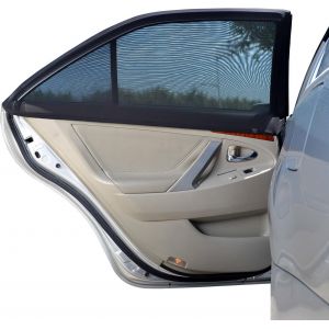 Kal-Pare-Soleil Universel Pour Vitre Arrière - Protège Votre Enfant Du Soleil - Double Épaisseur - Protection Maximum - 2 Pièces - Neuf