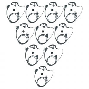 vhbw 10 x Oreillette compatible avec Alan Midland M99, Ocean radio talkie-walkie - Neuf