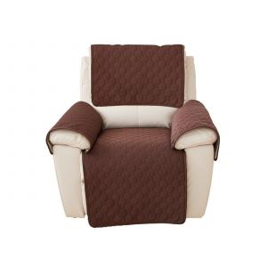 Housse De Fauteuil Inclinable Imperm&eacute;able Et Antid&eacute;rapante - Caf&eacute; - Neuf