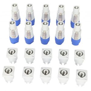 Connecteurs males et femelles a 3 broches 250 V 20 a, connecteur d'alimentation de haut-parleur Plug and Play pour eclairage de scene - Neuf