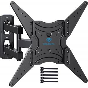 CHECARZHN--NO1-Support Mural Tv Pour Écrans 26-60 Pouces (66-152Cm), Support Tv Mural Orientable Et Inclinable Peut Contenir Jusqu'À 35Kg, Fixation Murale Tv . Vesa 400X400Mm - Neuf