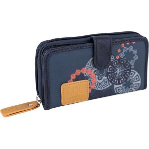 TZF-- Portefeuille Femme Multi Rangement. Blocage RFID. Porte Monnaie Femme. Porte Feuilles pour Femme Tendance - Porte Monnaie Multipoches Femme - Sac Femme, Bleu - Neuf