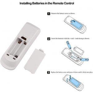 165025100 218183000 T&eacute;l&eacute;commande de Vid&eacute;oprojecteur pour Epson EH-TW5350 EH-TW5300 EH-TW5600 EH-TW5650 EH-TW5400 EH-TW5210 H850B H850C H851A/B/C H852A/B/C H707A/B/C H708B H709A/B/C - Neuf