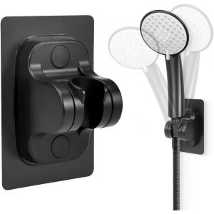 JGD-Support Mural Pommeau de Douche en Platique Support de Douche Mural R&eacute;glable Support de Douche Autocollant Support de Pommeau de Douche sans Per&ccedil;age pour Salle de Bain - Neuf