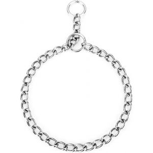 Eryi-Collier De Dressage Pour Chien Collier Contrôle Réglable En Acier Solide Chaîne Serpent En Métal Pour Animaux Domestiques(2.0mmx40cm) - Neuf