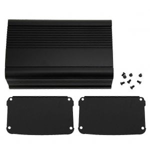 Bo&icirc;te De Projet En Aluminium Noir Mat Bo&icirc;tier De Bo&icirc;tier Bricolage Carte De Circuit Imprim&eacute; Contr&ocirc;leur Bo&icirc;tier 55x95x150mm - Neuf