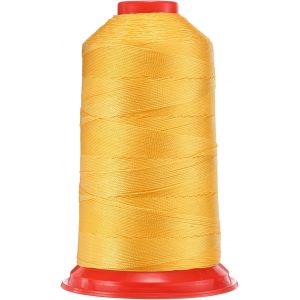 Chenquansarl-962 Yards Fil À Coudre En Nylon Collé Taille 630d/3 Fil À Coudre En Nylon Pour Rembourrage Extérieur Pour Cuir Jeans Et Tis Artisanat Machine Diy Jaune - Neuf