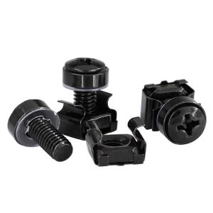 50Pcs M6x16mm Rack Rack Ordinateur Rack Cage Vis et &Eacute;crous et Rondelles pour Rack Montage Serveur Armoire,Rack - Neuf