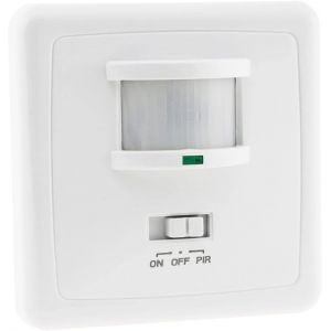 Modèle encastré détecteur de Mouvement PIR à LED 160 °, Circuit à 3 Fils, Blanc - Neuf