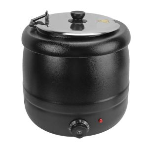 SUBZONAL-R&eacute;chauffeur de Marmite &agrave; Soupe 10L avec Isolation Thermique, Marmite en Acier Inoxydable, R&eacute;chaud &agrave; Soupe Alimentaire, R&eacute;chaud de Buffet, Marmite &agrave; Soupe R&eacute;chauffante (Prise UE - Neuf