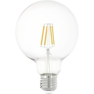 Kalanka-Ampoule Led Globe E27, Lampe Classique, &Eacute;clairage R&eacute;tro, 4 Watts (Correspond &Agrave; 40 Watts), 470 Lumens, Blanc Chaud, 2700 Kelvin, Ampoule Edison G95, &Oslash; 9,5 Cm - Neuf