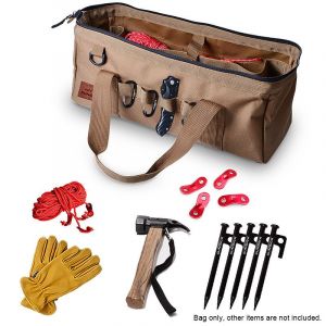 Sac à Outils De Camping, Sac à Outils De Rangement à Large Bouche De Grande Capacité, Sac D'éQuipement RéSistant à L'eau - Neuf