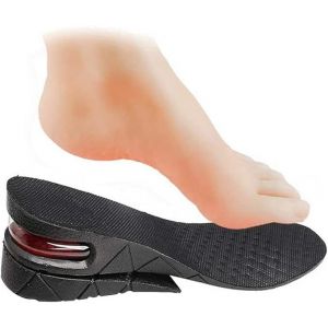 Semelle Intérieure Surélevée, Talon À Coussin D'air Orthogonal Réglable À Deux Couches De 3 Cm Et 5 Cm Inséré Avec Semelle Intérieure Surélevée, Convient Aux Hommes Et Aux Femmes - Neuf