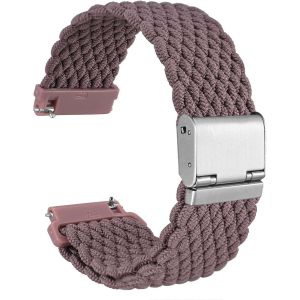 Tress&eacute; Bracelet Montre En Nylon Pour Homme Et Femme, Boucle R&eacute;glable, D&eacute;gagement Rapide, Sangles Sport Tiss&eacute;es, 18mm 19mm 20mm 21mm 22mm - Neuf