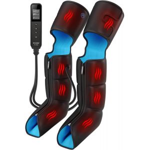 Bottes Pressothérapie Et Chauffage,Massage Des Jambes 3-En-1 Avec Compression D'air,Amélioration De La Circulation Et Récupération Musculaire 3 Niveaux De Chaleur,3 Modes De Massage - Neuf
