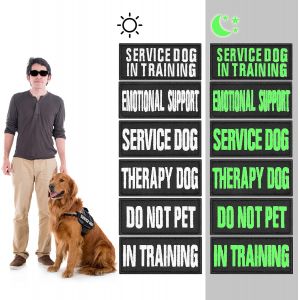 Jgd-Lot De 6 Patchs R&eacute;fl&eacute;chissants Amovibles Pour Gilet De Chien - Crochet Personnalisable Pour Service, Dressage Et Formation - Neuf