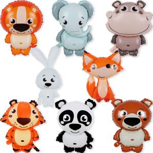 ChicSlick-Ballon Helium Animaux, 8 Pièces Ballon Animaux Jungle Helium, Ballons D'Animaux De La Jungle, Ballon Jungle Pour La Fête D'Anniversaire Garçon Fille, Décorations De Fête De La Jung[X2781] - Neuf