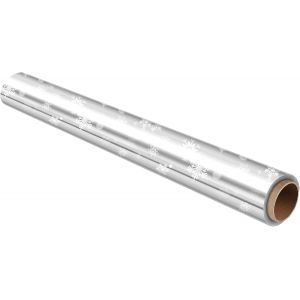 Rouleau De Cellophane Transparent De Noël En Forme De Flocon De Neige Pour Paniers, Bouquets, Emballages Cadeaux De Fruits 3 Mm D'épaisseur 30 M X 40 Cm - Neuf