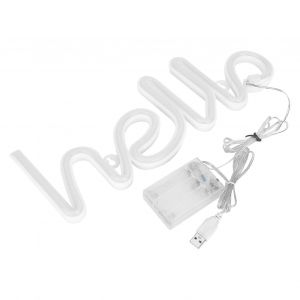 Lettres De Led Neon Light Sign Pour La D&eacute;coration Murale, Couleur Personnalisable, Fonctionne &Agrave; Piles, Id&eacute;al Pour La Chambre Et La Partie D&eacute;cor - Neuf