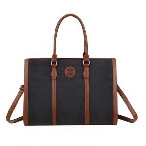 Sac Cabas pour Femme Clara Duo Bi-mati&egrave;re avec Fermeture &Eacute;clair et Bandouli&egrave;re Gallantry Noir - Neuf