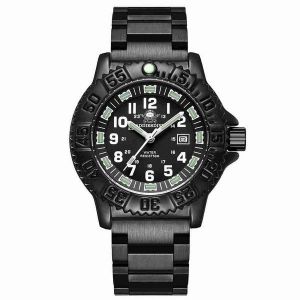 Montre De Sport &Agrave; Quartz Nato Pour Homme - Acier Inoxydable - Mod&egrave;le 1 - Noir - Cadran 50 Mm - &Eacute;tanche Jusqu'&agrave; 5 Bars - Neuf