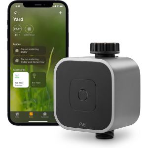 NouvelHorizonstore-Eve Aqua - contr&ocirc;leur d'eau intelligent pour l&iquest;app Maison d'Apple ou Siri, arrosez automatiquement gr&acirc;ce &agrave; des programmes, acc&egrave;s &agrave; distance, sans passerelle, Bluetooth, Thread, Hom - Neuf