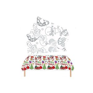 Lot De 2 Nappes &Agrave; Colorier De No&euml;l Pour Enfants, Activit&eacute; Manuelle De No&euml;l, 180 X 120 Cm - Neuf