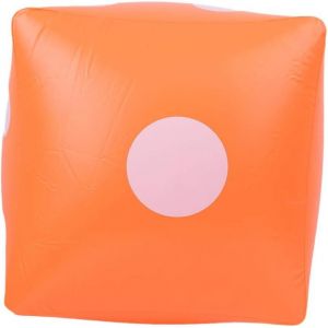 Cap-Jouet De Piscine Gonflable Géant De Dés De 15,7 Pouces, Dés Gonflables Portables Activités De Fête D'intérieur Fournitures Prop Jouet De Jeu Pour Les Jeux De Pelouse Jeux De Sol En Plein Air(Oran - Neuf