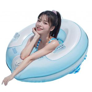 Bouee Gonflable Pour Enfants, Jouet De Piscine, Tapis De Jeu Aquatique Gonflable Pour Les Vacances D'ete, Les Fetes A La Riviere, Le Jardin, La Mer, Bleu M - Neuf