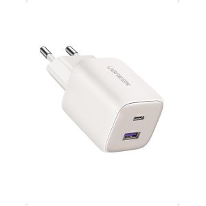 JGD-Nexode 35W Chargeur USB C Rapide iPhone 2 Ports GaN Prise Secteur Compatible avec iPhone 17 Pro Max Air 16 15 14 13 12 Plus Pixel 9 8 Pro 7a Galaxy S25 S24 S23 A56 A16 Pad MacBook Air (Blanc) - Neuf