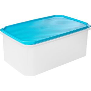 Kalanka-Boite Alimentaire Plastique 4,7l Top Flex | Couvercle &Agrave; Pression | Boite Conservation Alimentaire | Micro-Ondes, Lave-Vaisselle, Frigo, Cong&eacute;lateur | Sans Bpa | 28,5x18,5x12,2 Cm, Bleu - Neuf