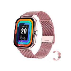 Y13 Bluetooth Montre Intelligente Écran Tactile Fitness Tracker Moniteur De Fréquence Cardiaque Rose - Neuf