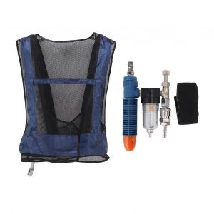 Climatiseur Gilet de Refroidissement Veste pour Hommes Femmes, R&eacute;glable Tube Vortex de Soudure Gilet de S&eacute;curit&eacute; pour les Travaux d'Ext&eacute;rieur - Neuf
