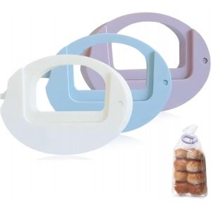 3pcs Pince Sachet Alimentaire Réglable,Pince Alimentaire,Fermeture Sachet Sécurisée Pour Réfrigérateur/Congélateur,Taille Unique Pour Collations,Chips,Pain - Neuf