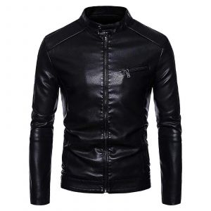 Hommes Veste En Cuir, Été Long Manteau De Cuir Pour Les Hommes, De Coton, Pour Hommes Vers Le Bas Veste, D'hiver Veste De Pilote, Hardshells Veste Pour Les Hommes - Neuf