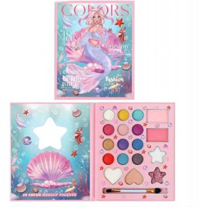 KALANKA-Coffret Maquillage Enfant, Maquillage Enfant Non Toxique et Lave-Able pour Enfants, Maquillage Enfant pour Halloween, Ensemble de Maquillage Princesse DIY pour Filles (18 Couleur) - Neuf