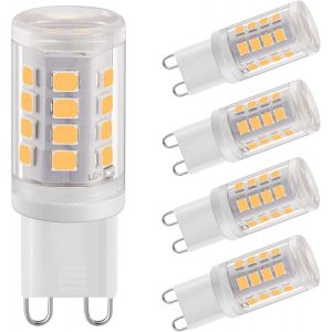 Ampoules Led G9 2w Blanc Naturel 4000k,Ampoules Led G9 280lm,Équivalent À Une Ampoule Halogène 28w,Ampoules Led G9 Pour Éclairage Domestique,Non-Flicker,Ac 220-240v,Paquet De 5 - Neuf