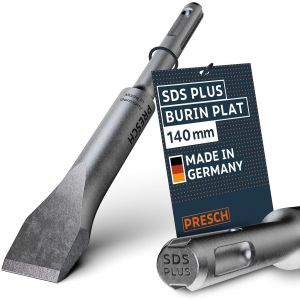 YEMAESRE-Sds-Plus Burin Plat-Tranchant Robuste Et Durable De 20 Mm De Large-Pour Tous Les Travaux De Démolition(Longueur 140 Mm)-Burin En Acier Haute Performance Pour Des Coups Puissants - Neuf