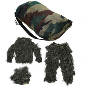 Ensemble De Vetements De Chasse Woodland Outdoor Camouflage 3d Pour Enfants - Neuf