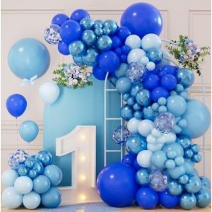AYUHR-Arche Ballon Anniversaire - 127pcs Decoration Anniversaire 1 An, Ballon Vert, Jungle Safari Anniversaire Jungle Fille,Kit Arche Ballon Jungle Vert pour Baby Shower,Deco Anniversaire,Decoration - Neuf