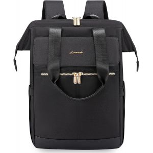 Sac à Dos Femme 15.6 Pouces pour Ordinateur Portable,Antivol pour Ordi Pc,College Fille de Voyage Renforcé,Leger Travel Backpack Loisir pour le Travail,Noir - Neuf