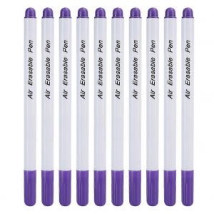 10pcs Bricolage Soluble Dans L'eau Effaçable Stylo Tissu Marqueur Outil De Couture Accessoiressingle Head Purple - Neuf
