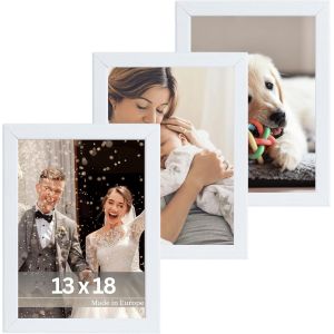 Cadre Photo Klee 13x18 cm en Beige - Simple et Moderne en Bois - Ch&acirc;ssis pour l'image 13x18 - Neuf