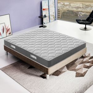 Matelas Mousse 140x190 cm - HERMES - Accueil M&eacute;moire De Forme - Epaisseur 20 Cm - Neuf
