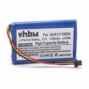 Batterie de remplacement vhbw pour TomTom P5, AHA11110004, P6 pour GPS Navigation (1100 mAh, 3,7 V, Li-Ion) - Neuf